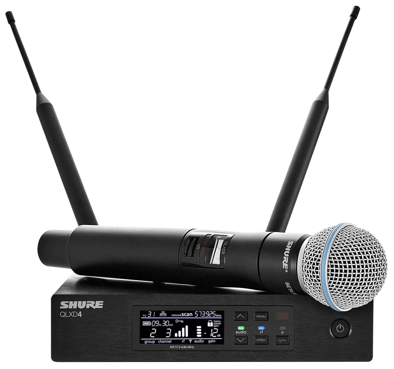 Shure QLX D24 - B58 Draadloze Zangmicrofoon Met Digitale Overdracht ...